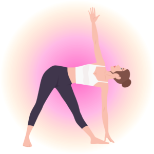 pose triangulo chakra raiz yoga